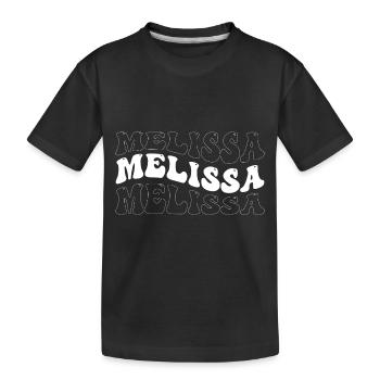 Lustige Melissa Groovy 4 Männer Frauen Coole Melissa Krawatte - Kinder Premium Bio T-Shirt - Schwarz - Vorne