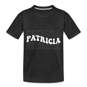 Drôle Patricia Groovy 4 Hommes Femmes Cool Patricia - T-shirt bio Premium Enfant - noir - Devant