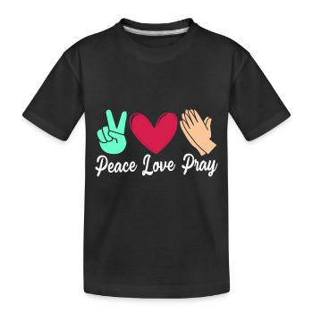 Youth pastor - Kids' Premium Organic T-Shirt - black - Front