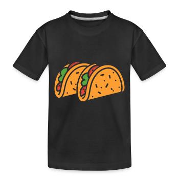 Tacos - Kinder Premium Bio T-Shirt - Schwarz - Vorne