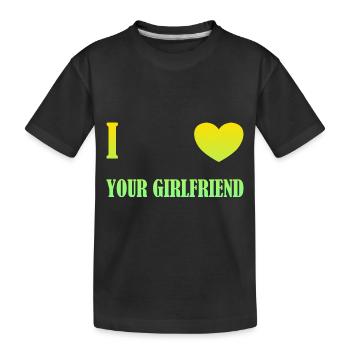 J’aime ta petite amie - T-shirt bio Premium Enfant - noir - Devant