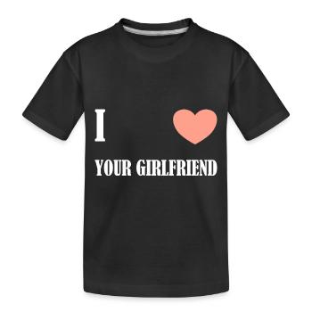 J’aime ta petite amie - T-shirt bio Premium Enfant - noir - Devant