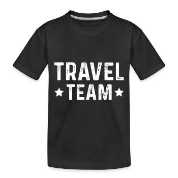 Travel Team - Kinder Premium Bio T-Shirt - Schwarz - Vorne