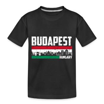 Budapest Hongrie - T-shirt bio Premium Enfant - noir - Devant