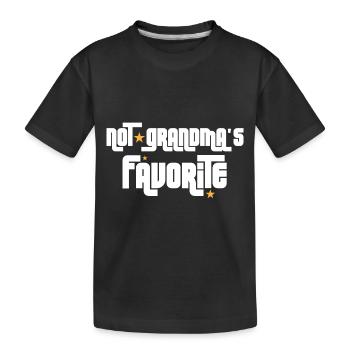 Pas les petits-enfants préférés de grand-mère - T-shirt bio Premium Enfant - noir - Devant