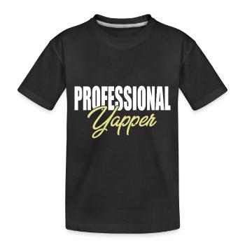 Yapper professionnel parlant couramment l’argot yalpais - T-shirt bio Premium Enfant - noir - Devant