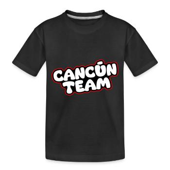 Cancun Team - Kids' Premium Organic T-Shirt - black - Front