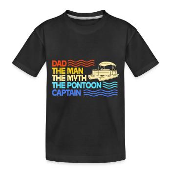 Bateau ponton Bateau Bateaux - T-shirt bio Premium Enfant - noir - Devant
