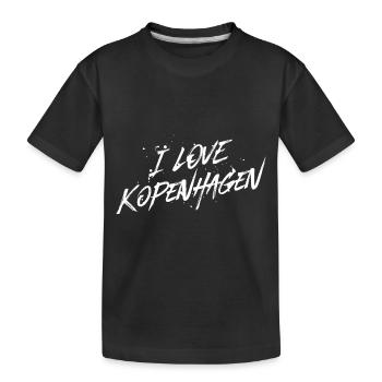 I Love Kopenhagen - Kinder Premium Bio T-Shirt - Schwarz - Vorne