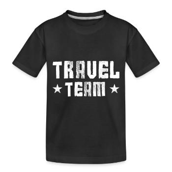 Travel Team - Kinder Premium Bio T-Shirt - Schwarz - Vorne