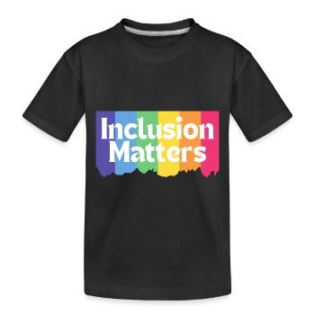 Coole Sonderpädagogik Autismus Inklusion ist wichtig - Kinder Premium Bio T-Shirt - Schwarz - Vorne