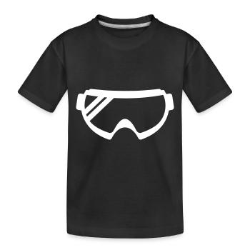 Icône des lunettes de ski - T-shirt bio Premium Enfant - noir - Devant