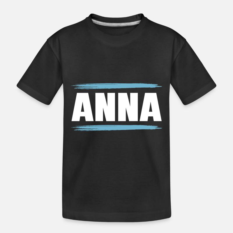 Anna - Kinder Premium Bio T-Shirt - Schwarz