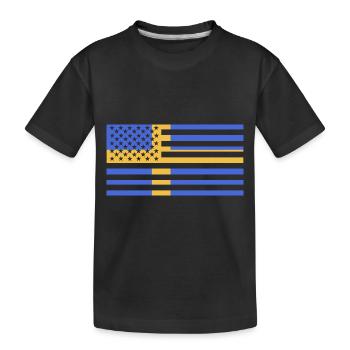 Sweden Swedish - Kids' Premium Organic T-Shirt - black - Front