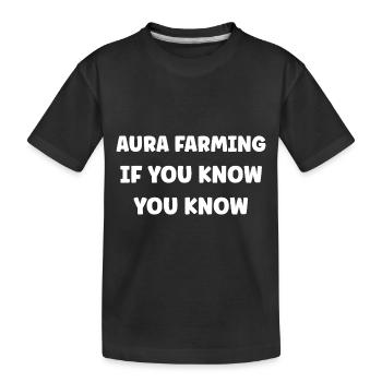 Aura farming - T-shirt bio Premium Enfant - noir - Devant