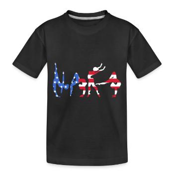 Athletics - Kids' Premium Organic T-Shirt - black - Front