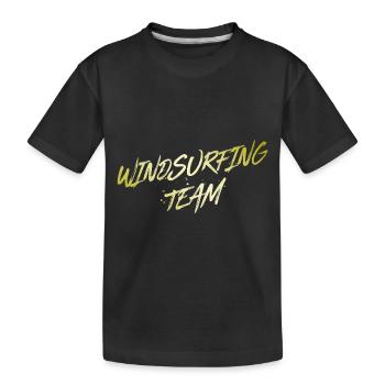 Windsurfing Team - Kinder Premium Bio T-Shirt - Schwarz - Vorne