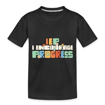 J’encourage les progrès de la réglementation SPED avant - T-shirt bio Premium Enfant - noir - Devant