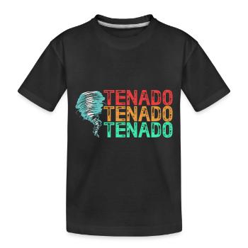Tornado Geburtstag Kindergeburtstag - Kinder Premium Bio T-Shirt - Schwarz - Vorne