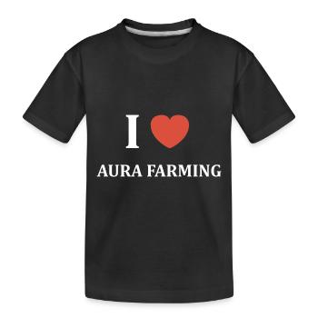 Aura farming - T-shirt bio Premium Enfant - noir - Devant