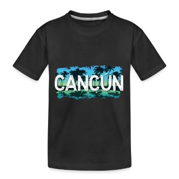 Cancun - Kinder Premium Bio T-Shirt - Schwarz - Vorne