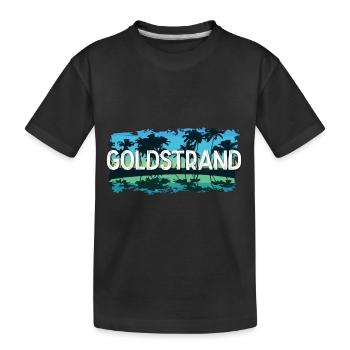 Golden Sands - Kids' Premium Organic T-Shirt - black - Front