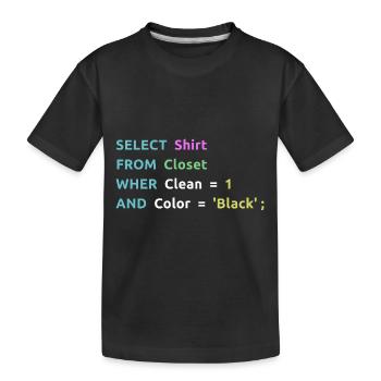 Nerd Computer Computer Work Coder Gift Idea - Kids' Premium Organic T-Shirt - black - Front