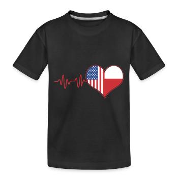 Poland Polish - Kids' Premium Organic T-Shirt - black - Front