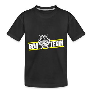 Barbecue Grill Bbq Team - Kinder Premium Bio T-Shirt - Schwarz - Vorne
