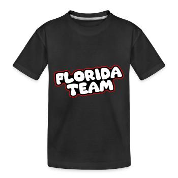 Florida Team - Kids' Premium Organic T-Shirt - black - Front