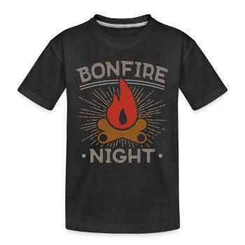 Nuit du feu de joie - T-shirt bio Premium Enfant - noir - Devant