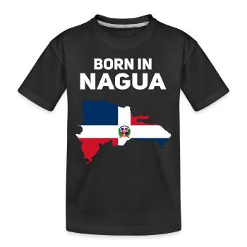 Dominikanische Republik - Kinder Premium Bio T-Shirt - Schwarz - Vorne