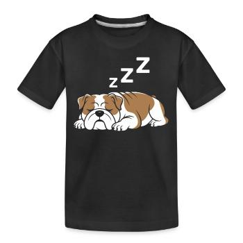 Bouledogue - T-shirt bio Premium Enfant - noir - Devant