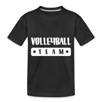 Volleyball Team - Kids' Premium Organic T-Shirt - black - Front