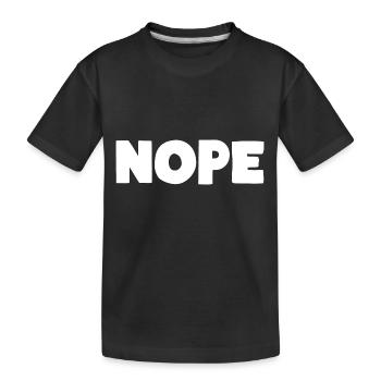 NON - T-shirt bio Premium Enfant - noir - Devant