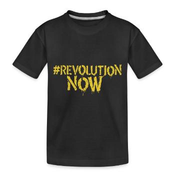 Revolution now, Demo Kleidung für Bauerndemo - Kinder Premium Bio T-Shirt - Schwarz - Vorne