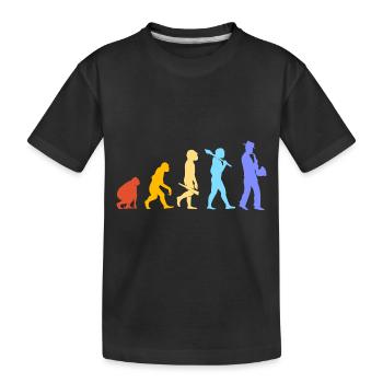 Saxophon Saxophonist - Kinder Premium Bio T-Shirt - Schwarz - Vorne