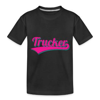 Logo du camionneur - T-shirt bio Premium Enfant - noir - Devant