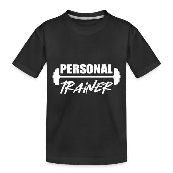 Fitness Fitness Entraîneur Gym - T-shirt bio Premium Enfant - noir - Devant