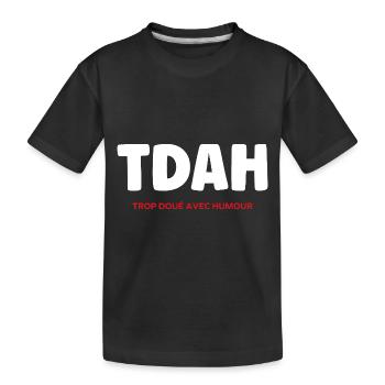 TDAH - T-shirt bio Premium Enfant - noir - Devant