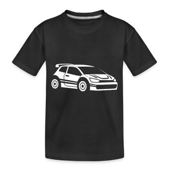 Rally Vehicle - Kids' Premium Organic T-Shirt - black - Front