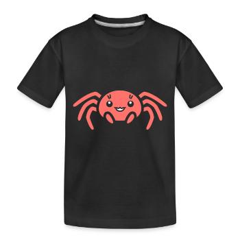 spider - Kids' Premium Organic T-Shirt - black - Front