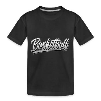 basket-ball - T-shirt bio Premium Enfant - noir - Devant