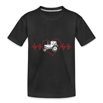 Farmer Farmer Farmer's Wife Farm - Kids' Premium Organic T-Shirt - black - Front