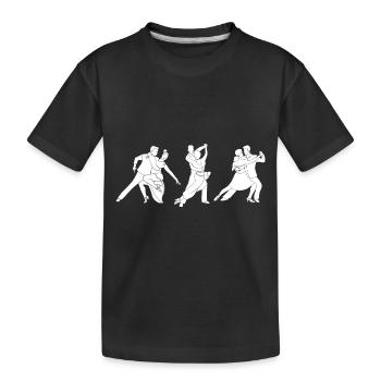 Salsa Dancer Dancer - Kids' Premium Organic T-Shirt - black - Front