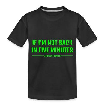 Witzige Sprüche cool Teen Teenager Teenie Teens - Kinder Premium Bio T-Shirt - Schwarz - Vorne