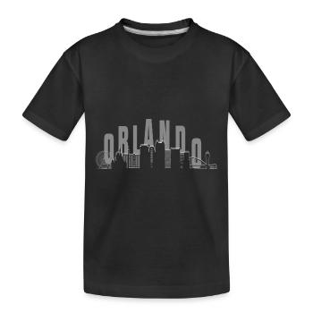 Orlando Skyline - Kids' Premium Organic T-Shirt - black - Front