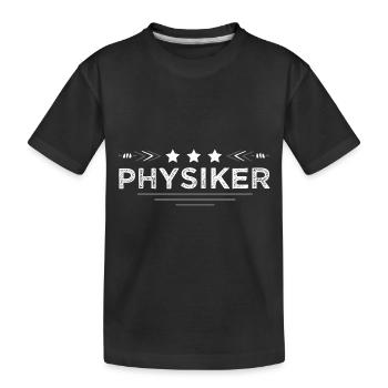 Physiker Beruf - Kinder Premium Bio T-Shirt - Schwarz - Vorne