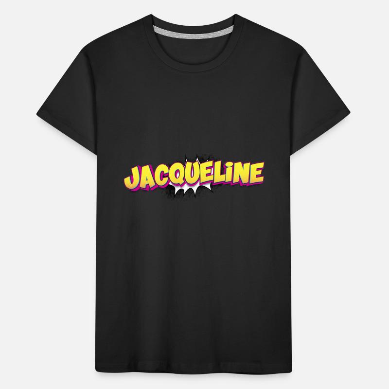 Jacqueline Custom Name Comic Book Style Pop Art, Kids' Premium Organic T-Shirt