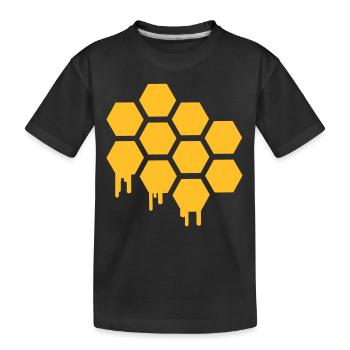 Gaufre - T-shirt bio Premium Enfant - noir - Devant